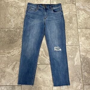 Kut from the Kloth Katy Ankle Straight‎ Leg Sz 6